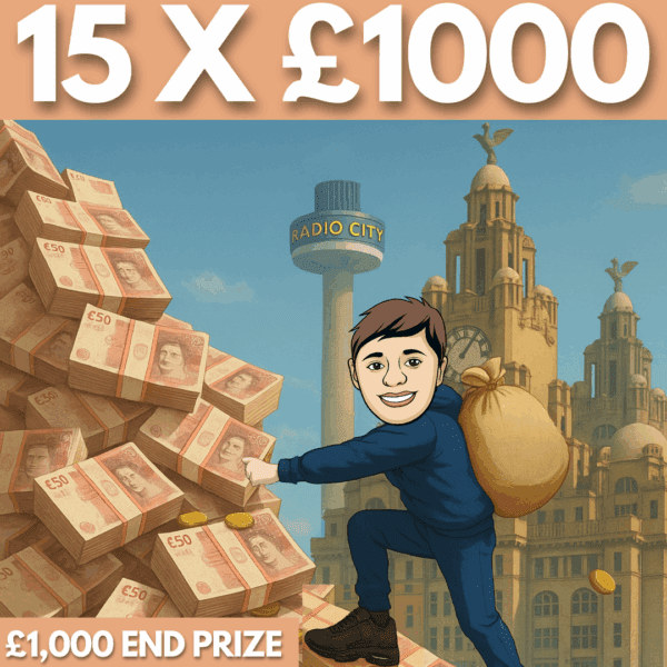 GRAB A GRAND 15X £1,000 - £1,000 END PRIZE