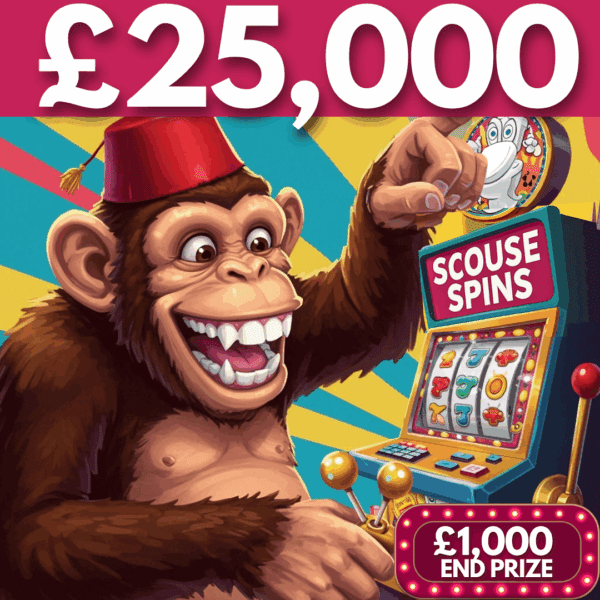 £25,000 SLOT MACHINE INSTANT WIN COMP - £1,000 END PRIZE