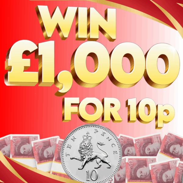 WIN £1,000 OFF 10p