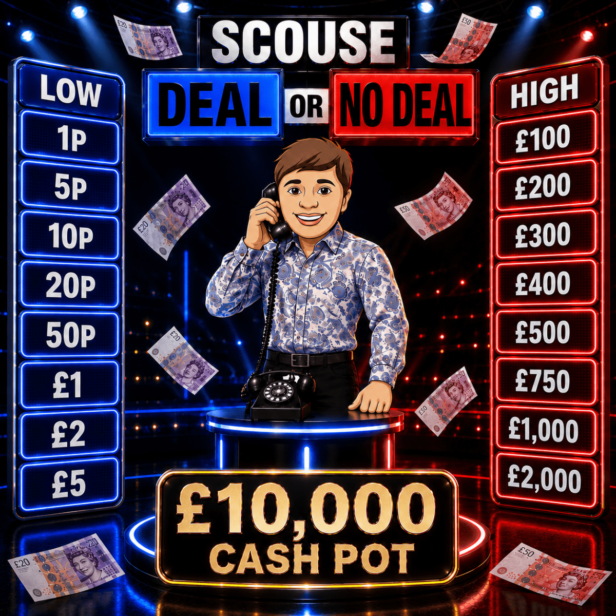 £10,000 Deal or No Deal Instant Win Comp